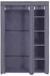 Stoffschrank 110 x 175 cm Grau