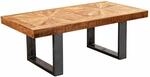 Moderner Couchtisch Mango Massivholz 105x40x55 cm Tisch im Industrial Design
