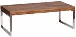 Couchtisch GUNA Massiv-Holz Sheesham 120cm breit Wohnzimmer-Tisch Design dunkel-braun