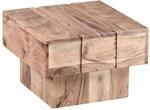 Beistelltisch LUCCA Massivholz Akazie Wohnzimmertisch 44 x 44 x 30 cm Couchtisch