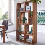 B&uuml;cherregal MUMBAI Massiv-Holz Sheesham 90 x 180 cm Wohnzimmer-Regal Ablagef&auml;cher