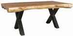 Esszimmertisch 200 x 100 x 77 cm Akazie Landhaus-Stil Voll-Holz