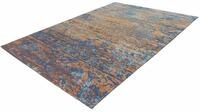 Teppich Blaze 600 Blau / Beige 75cm x 150cm | Jacquard-Teppich | Flachflor