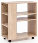 Regal WL5.695 Sonoma 60x35x75 cm Regalwagen mit Rollen Holz