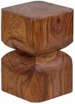 Beistelltisch WL1.562 Sheesham Vollholz 30x45x30cm Rustikaler Deko-Tisch