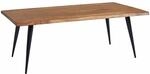 Couchtisch 110x60x40 cm Sheesham Massivholz Sofatisch mit Baumkante