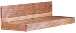 Wandregal MUMBAI Massiv-Holz Akazie Holzregal 80 cm Landhaus-Stil H&auml;nge-Regal