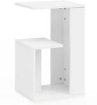 Beistelltisch WL5.696 35x29,5x60 cm Holz Wei&szlig; Design Anstelltisch Sofa