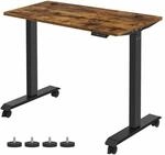 H&ouml;henverstellbarer Schreibtisch mit 60 x 120 cm Platte