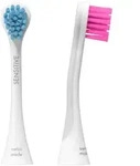 Bunte B&uuml;rstenk&ouml;pfe sensitive f&uuml;r Hydrosonic, blau/pink, 2 Stk.