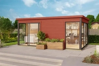 Lasita Maja 41276, Lasita Maja Domeo 3 Gartenhaus Blockhaus 44 mm 2-Raum, 509 x 322,