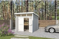 Lasita Maja 2851496003, Lasita Maja Kibo 3 Holz-Gartenhaus Blockhaus 28mm, 250x250,
