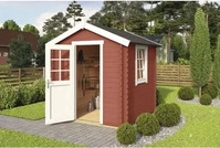 Lasita Maja 2837400008, Lasita Maja Wels 1 Holz-Gartenhaus Blockhaus 28mm, 200x200,