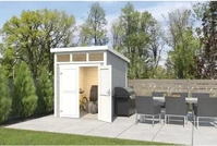 Lasita Maja 2851396003, Lasita Maja Kibo 2 Holz-Gartenhaus Blockhaus 28mm, 200x250,