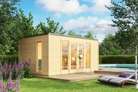 Lasita Maja 2853400, Lasita Maja Palermo 1 Holz-Gartenhaus Blockhaus 28mm, 294x300,