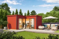 Lasita Maja 41291, Lasita Maja Domeo 6 Gartenhaus Blockhaus 44 mm, 500 x 500,
