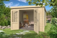 Lasita Maja 2824796, Lasita Maja Atlanta Holz-Gartenhaus Blockhaus 28mm,...