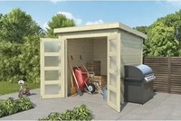 Lasita Maja 2846096, Lasita Maja Zambezi 1 Holz-Gartenhaus Blockhaus 28mm, 200x200,