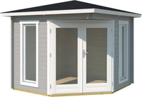 Lasita Maja 408940003, Lasita Maja Oban 40 Gartenhaus Blockhaus 40 mm, 239 x 239,