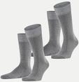 Falke Socken 2er-Pack Grau 39-42
