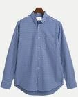 Gant Regular-Fit Popeline Hemd mit Vichy-Karo Blau S