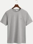 Gant T-Shirt mit Logostickerei Grau S