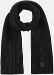 Codello Rippenstrick Schal Schwarz 30X190CM