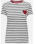 Streifen-Shirt ONLHEART Wei&szlig; XS
