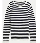 Tom Tailor Casual Strickpullover Gestreift Blau XXL