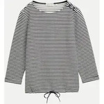 Tom Tailor Casual Langarmshirt mit Knopf-Details Schwarz XXL