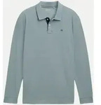 Lang&auml;rmliges Piqu&eacute; Poloshirt Blau XL