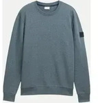 Tom Tailor Casual Sweatshirt in Melange-Optik Blau XXL
