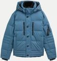 Tom Tailor Casual Puffer Jacke mit abnehmbarer Kapuze Blau XXL