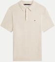 Tommy Hilfiger Regular-Fit Strick-Poloshirt Beige M