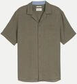 Tom Tailor Casual Hemd mit Reverskragen Braun XXL