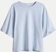 Opus T-Shirt Surtiny mit Ballon&auml;rmeln Blau 36