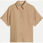 Leinenbluse Beige 34