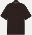 BOSS Black Strick-Hemd Braun M