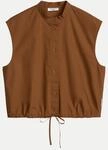 Marc O'Polo DENIM Bluse aus Papertouch-Popeline Braun XS