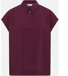 Strukturbluse Violett L