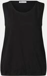 Street One Top mit Elastiksaum Schwarz 38