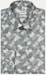 Olymp Hemd mit Allover-Print Grau 39