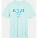 T-Shirt mit El Pulpo Artwork Blau S
