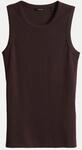Opus Tanktop Ilesso mit Spitzenborte Braun 36