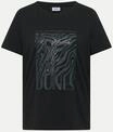 T-Shirt mit Folienprint Schwarz L