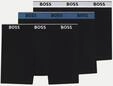 BOSS Black 3er-Pack Boxershorts mit Logoprint Schwarz M