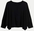 Weiche Shirtjacke Sigefi Schwarz S