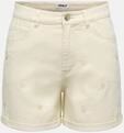 Only Jeans Shorts mit Stickerei Beige S