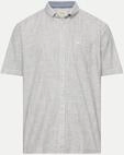camel active Kurzarmhemd mit Kontrastdetails Grau L