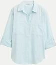 Tom Tailor Casual Bluse mit Brusttaschen Blau 36